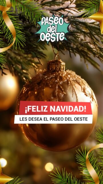 🎄✨ Feliz Navidad ✨🎄

Desde Paseo del Oeste les deseamos una Navidad llena de amor, encuentros y momentos compartidos ❤️
Gracias por acompañarnos, por elegirnos y por ser parte de cada día en el Paseo.

¡Que esta Nochebuena esté llena de paz y buenos deseos!

#FelizNavidad #PaseoDelOeste #BuenasFiestas #NavidadEnElPaseo #MomentosCompartidos #ZonaOeste #Ituzaingó