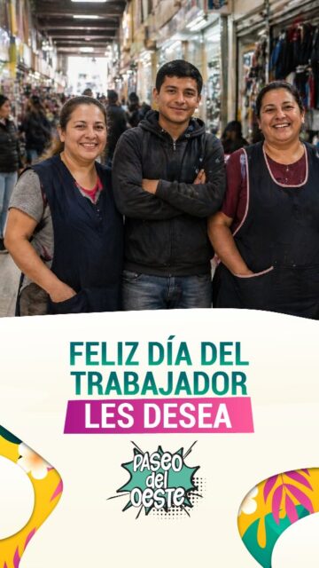 💼✨ Feliz Día del Trabajador ✨💼
Hoy queremos saludar y agradecer a todas las personas que, con su esfuerzo diario, hacen crecer nuestra comunidad 🙌
A quienes trabajan en cada local, a quienes nos visitan y a todos los que forman parte del día a día en Paseo del Oeste 💛
Su dedicación y compromiso son lo que hace posible todo esto.
¡Gracias por tanto!
#DíaDelTrabajador #PaseoDelOeste #ZonaOeste #Ituzaingó
